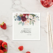 Bourgondische Bloem Aquarel Bloei Bruidsdiner Servet (Insitu)