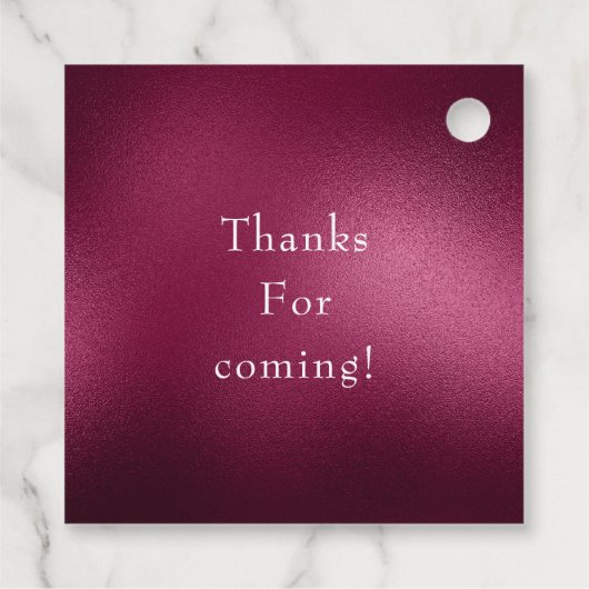  Bourgondische bloemen Bedankjes Labels (Achterkant)