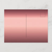 Bourgondische bloemen bruids douche uitnodiging (Achterkant)