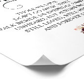 Bourgondische bloemen-herdenkingsbord poster (Hoek)