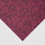 Bourgondische bloemendesign tissuepapier (Detail)