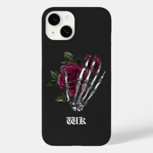 Bourgondische bloemenskelet gotisch Case-Mate iPhone 14 hoesje