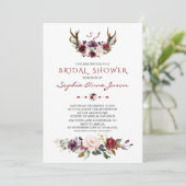 Bourgondische Blosende Plum Bloemige Geweien Bruil Kaart (Staand voorkant)