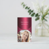 Bourgondische boog foto Qr code Facebook Visitekaartje (Staand voorkant)