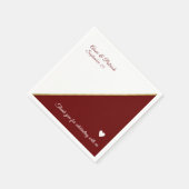 Bourgondische bruiloft servet (Hoek)