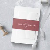 Bourgondische bruiloft uitnodigingen wikkel