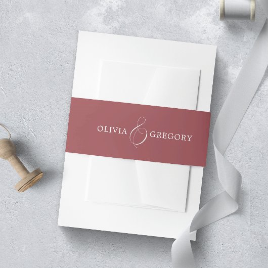 Bourgondische bruiloft uitnodigingen wikkel