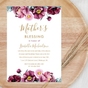  Bourgondische Christelijke Moeder's Zegen Partij Kaart