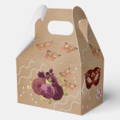 Bourgondische Engelse Rozen, Quinceañera Masquerad Bedankdoosjes (Achterkant)