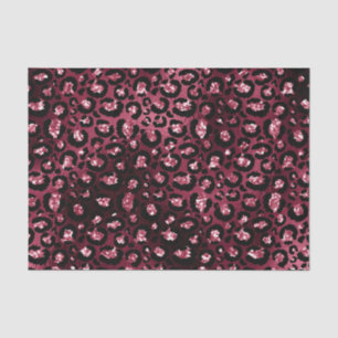 Bourgondische glamour folie glitters luipaardvlekk tissuepapier
