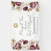 Bourgondische Herfst Bat Mitzvah Spandoek (Verticaal)