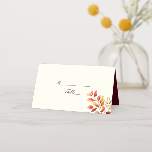 Bourgondische herfst bruiloft (Voorkant)