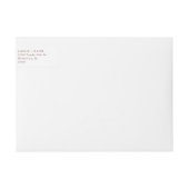 Bourgondische herfst bruiloft retour adres (Voorkant)