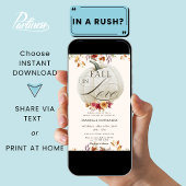 Bourgondische Herfst in liefde Pompoen Floral Vrij Kaart