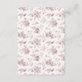 Bourgondische Herfst Toile de Jouy Details Kaart I (Achterkant)