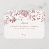 Bourgondische Herfst Toile de Jouy Details Kaart I (Voorkant)