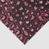 Bourgondische luipaard print glitter tissuepapier (Detail)