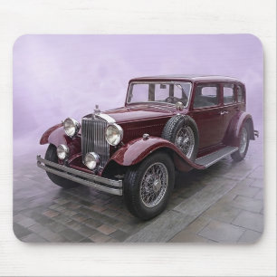 Bourgondische luxe sedan uit de jaren 30 muismat