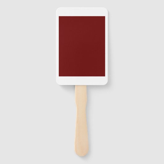 Bourgondische moderne elegante bruiloft handwaaier (Achterkant)