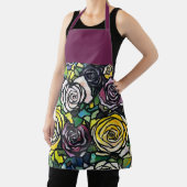 Bourgondische pruim Rozen Schort (Insitu)