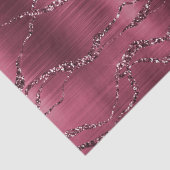 Bourgondische rode glitter strepen tissuepapier (Detail)