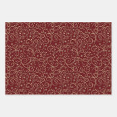 Bourgondische rollen inpakpapier vel (Voorkant)