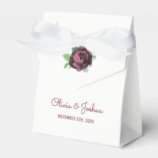 Bourgondische Rozen Bruiloft gunst dozen Bedankdoosjes