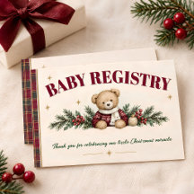 Bourgondische teddybeer Kerst baby shower