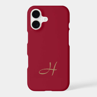 Bourgondische Toon Monogram iPhone 7 Plus hoes