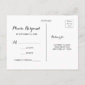 Bourgondische Waterverf Bloemen Herfst bruiloft RS Uitnodiging Briefkaart (Achterkant)