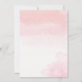 Bourgondische Waterverf Peony bruiloft uitnodiging (Achterkant)