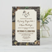 Bourlap + Chasse aux cerfs Invitations de mariage  (Debout devant)