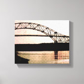 Bourne Bridge 1 Canvas Afdruk (Voorkant)