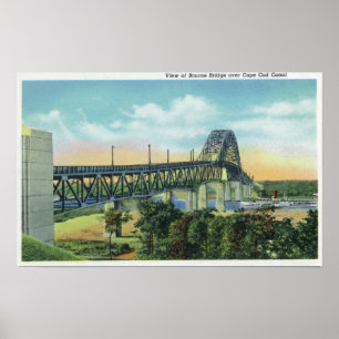 Bourne-brug over het Uitzicht Kabeljauw Poster