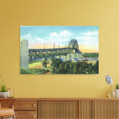 Bourne-brug over het Uitzicht van het Kabeljauwkan Canvas Afdruk (Insitu (Woonkamer))