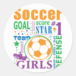 Bourne Soccer Ronde Sticker