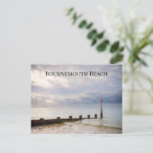 Bournemouth Beach Briefkaart (Staand voorkant)