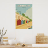 Bournemouth Beach Dorset Seaside Travel Poster (Cuisine)