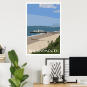 BOURNEMOUTH  Style Poster (Thuiskantoor)