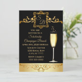 Bourse Champagne Brunch Invitation de collecte de (Debout devant)