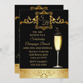 Bourse Champagne Brunch Invitation de collecte de (Devant / Derrière)