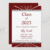 Bourse de graduation Maroon Invitation 2023 (Devant / Derrière)