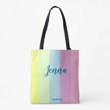 Bourse en pastel de filles de sac fourre-tout fait