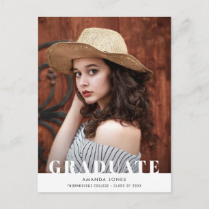BOURSE   Invitation de graduation photo moderne