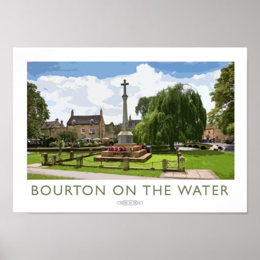 Bourton op het Poster van de waterspoorweg (Voorkant)