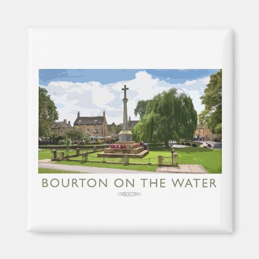 Bourton op het Poster van de waterspoorweg Magneet (Voorkant)