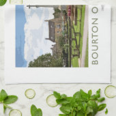 Bourton op het Poster van de waterspoorweg Theedoek (Gevouwen)