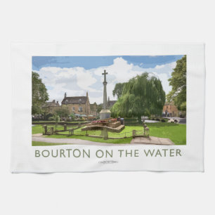 Bourton op het Poster van de waterspoorweg Theedoek