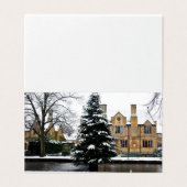 Bourton sur l'eau Carte Cotswolds Arbre de Noël (Outside Unfolded)