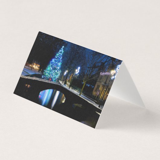 Bourton sur l'eau Cotswolds Arbre de Noël (Front)
